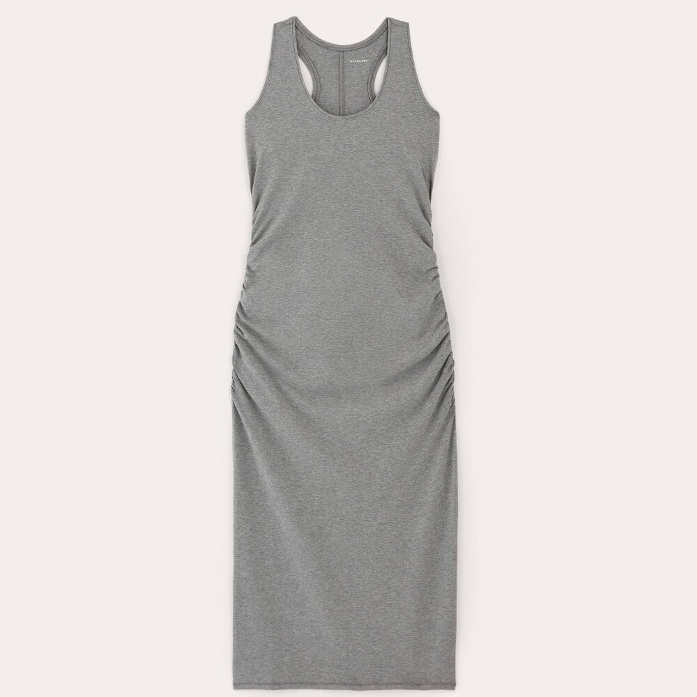 Everlane Women's Form Racerback Dress in Mid Heather Grey, Size Extra Small